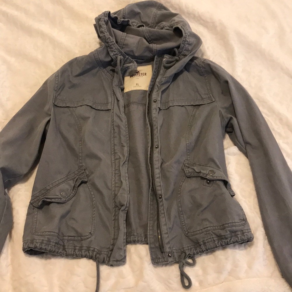Like New Grey Army Jacket